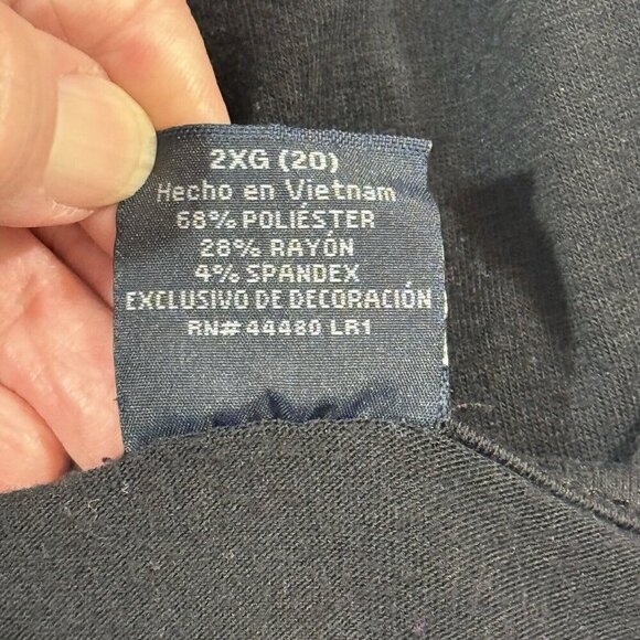 FADED GLORY Embellished Black Knit‎ Maxi Dress Size XXL (20) Sleeveless Summer - Picture 10 of 13